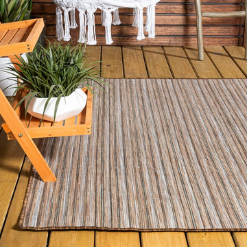 Finn-2 Modern Farmhouse Pinstripe Area Rug